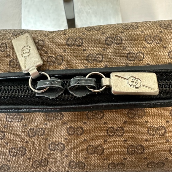 Authentic Vintage Gucci micro GG Black and Brown Crossbody Bag - Picture 5 of 15